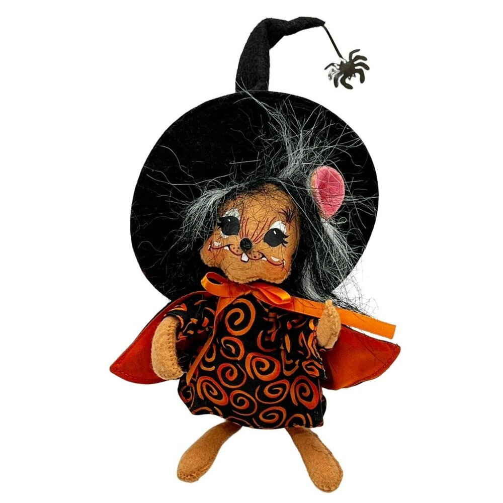 Annalee Witch Mouse‎ Halloween Orange Swirl Spider 6 inch With Tags 2013